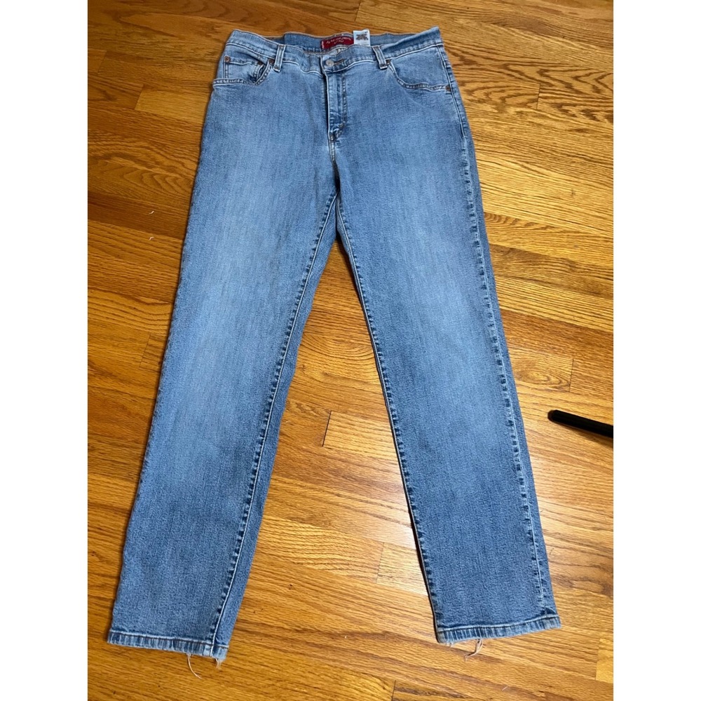 Levis 510 Classic Slim Stretch Jeans Light Wash Low Rise Slim Fit 14M Blue Denim